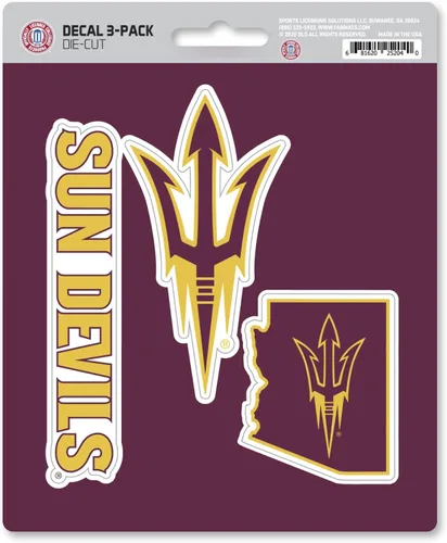 Vista 18 de FANMATS NCAA Unisex NCAA 3 Piece Decal Set