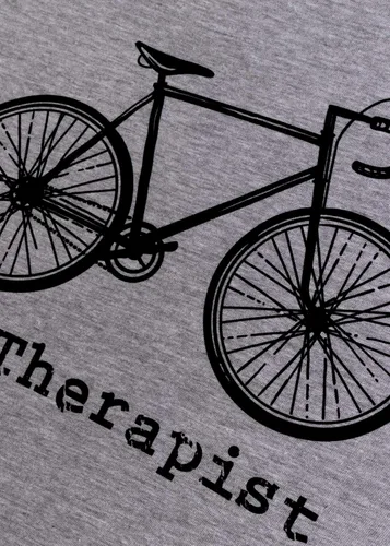 Vista 5 de My Therapist (bicicleta) Divertida camiseta de ciclismo para ciclista