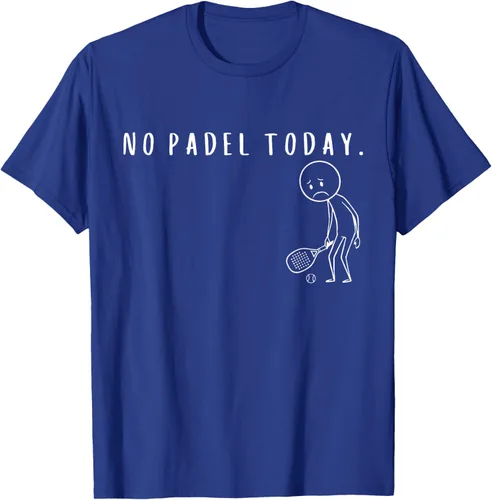 Vista 25 de No Padel Today Funny Padel Stickman Padel Playera Jugador de Tenis