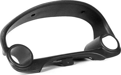 Vista 3 de HECASA Bisel de racimo compatible con Honda Civic 1996-2000, negro, calibre 2, bisel de racimo de doble calibre 2.047 in-2.362 in