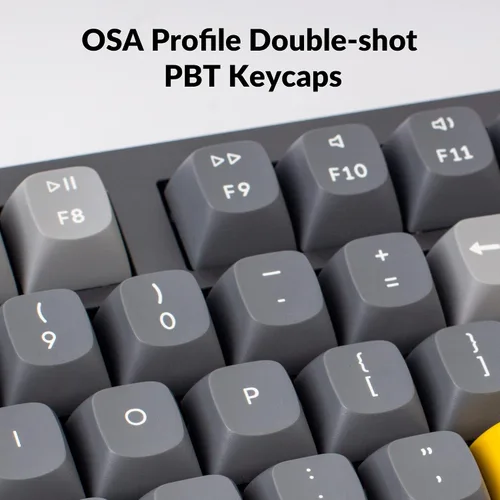 Vista 5 de Keychron Q3 QMKVIA Teclado mecánico personalizado con cable diseño sin tenteclas 87 teclas macro programable con interruptor azul Gateron G Pro