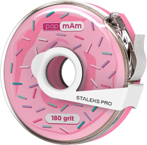 Vista 38 de STALEKS PRO Expert 40 PapmAm Mix - Lima de uñas desechable sobre base de madera (grano 180/240, 3 piezas) - Lima de uñas de doble cara lista