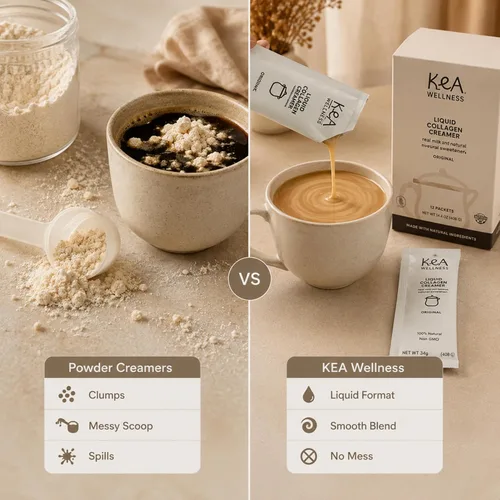 Vista 7 de Crema de café con colágeno líquido totalmente natural, péptidos bovinos y marinos de primera calidad (tipos I, II, III) para cabello, piel, uñas