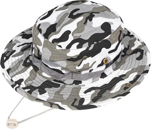 Vista 38 de Sombreros de sol para hombres y mujeres, sombrero de cubo UPF 50+, sombrero Boonie plegable, protección UV, senderismo, playa, pesca, safari