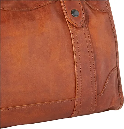 Vista 3 de Frye Bolso de cuero Melissa Zip Satchel Marrón
