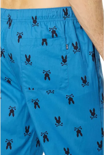 Vista 3 de Psycho Bunny Pantalones de salón de popelina tejidos Yale Blue MD, Azul Yale
