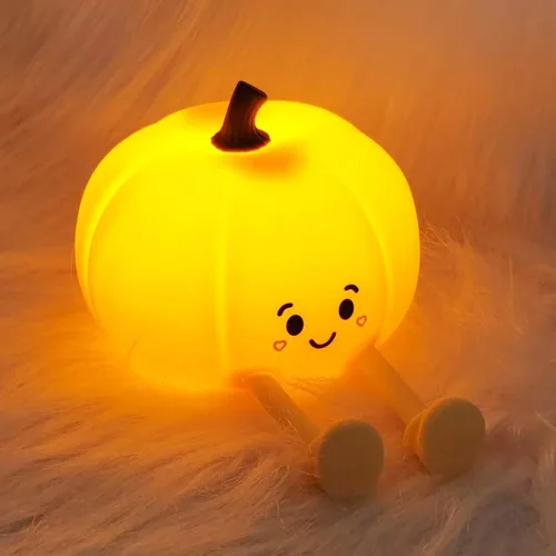 Vista 11 de Luz nocturna para niños, luz nocturna LED de silicona regulable recargable con 7 colores, lámpara de noche para guardería de bebé, lámpara táctil