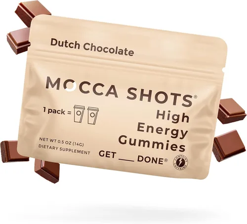 Vista 11 de SGC Concentración más alta 100mg de cafeína por gomita, 2 gomitas por paquete, paquete de 6 shots de moca de caramelo salado a base de plantas