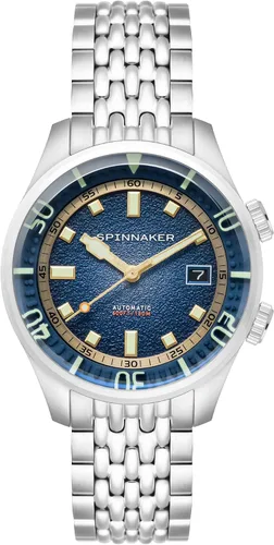 Vista 13 de Reloj automático para hombre Spinnaker Bradner de 42mm con brazalete sólido de acero inoxidable SP-5062