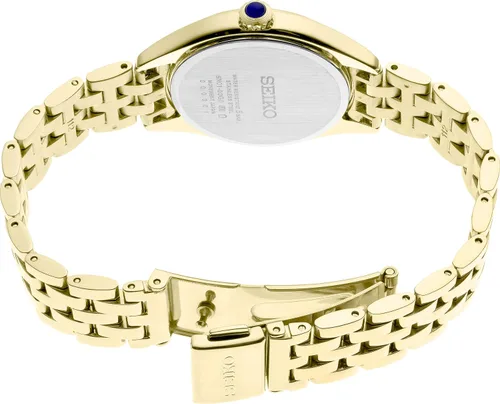 Vista 3 de SEIKO Reloj de vestir de cuarzo para mujer con correa de acero inoxidable dorado 13 Modelo SUR394 plateado