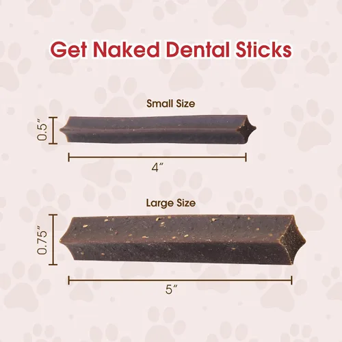 Vista 5 de Get Naked 1 bolsa de 6.2 onzas para masticar dental, sin granos, tamaño pequeño
