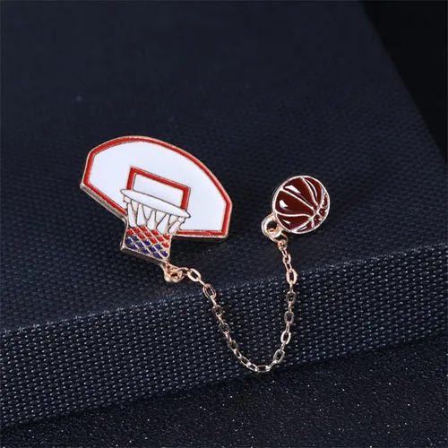 Vista 7 de Jewelry Making Pin Backs Frame Basketball Brooch Creative Design Brooch Funny Brooch Cartoon Badge Backing for