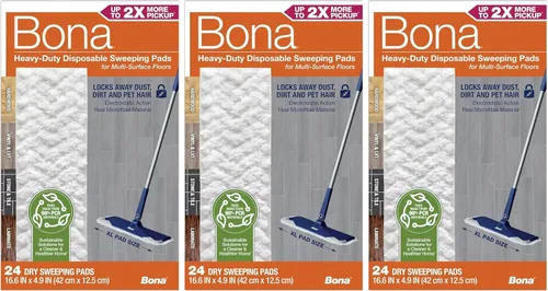 Vista 6 de Bona Multi-Surface Floor Cleaning Pads - 18 Count