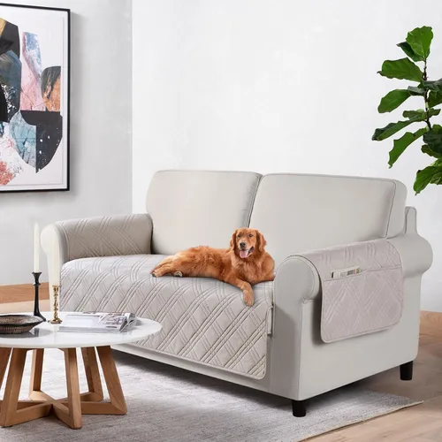Vista 13 de TAOCOCO Fundas impermeables para silla para mascotas y perros con respaldo antideslizante, fundas para asiento de silla con bolsillo lateral