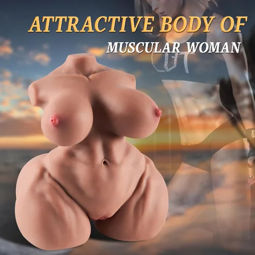 Vista 2 de Muñeca sexual de tamaño real de 12 libras, masturbador masculino, juguete sexual para adultos con vagina de bolsillo realista, canales anales