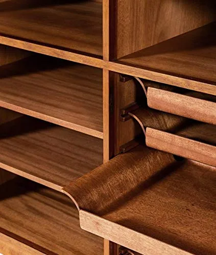 Vista 4 de Edge Supply Hoja de chapa de madera de caoba, corte plano, 24 x 48 pulgadas, sin pegamento, parte trasera de papel de 10 mil, cara de chapa de grado