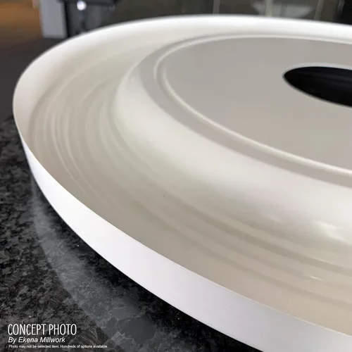Vista 6 de Ekena Millwork CMP10CO Cole Medallón de techo de PVC termoformado (se adapta a toldos de hasta 4 1/4"), 10 "OD x 3 1/2" ID x 3/4" P