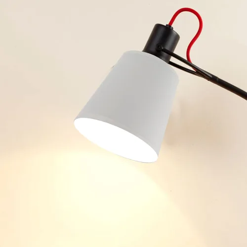 Vista 3 de Pantalla de lámpara con clip, pantalla de lámpara de mesa, mini decoración, pantalla de barril, pantalla rústica, marrón, escritorio, rejilla