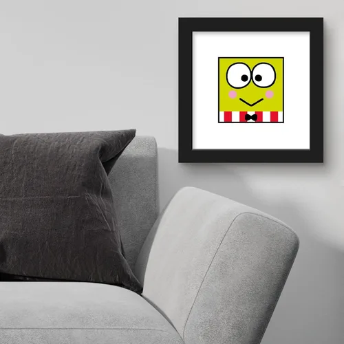 Vista 3 de Trends International Gallery Pops Sanrio Keroppi - Póster de pared de Keroppi Happy Face de 12.00 x 12.00 pulgadas, versión de marco negro