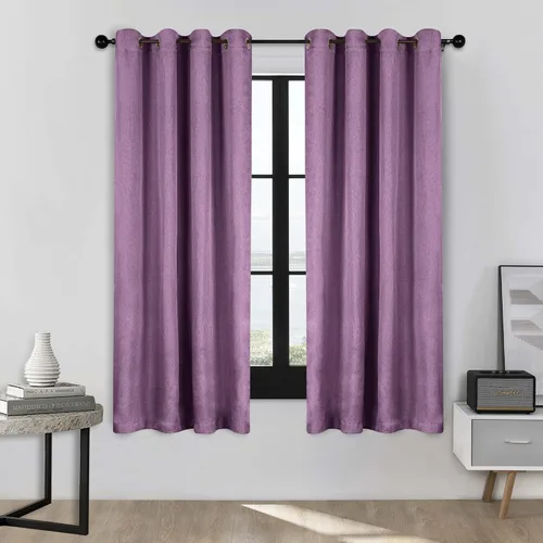 Vista 80 de Superior Linen Semi Blackout Curtains, Room Darkening, Bedroom, Drapes, Kitchen, Living Room Window Accents, Sun Blocking, Grommet Header, Classic