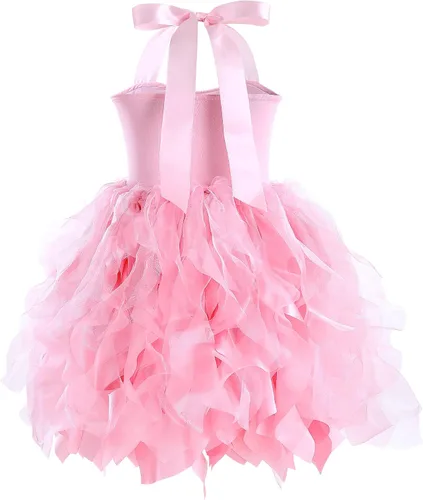 Vista 2 de Vestido tutú de lentejuelas para niñas, vestidos de cumpleaños, vestido de fiesta de lentejuelas brillantes, vestido de princesa de tul