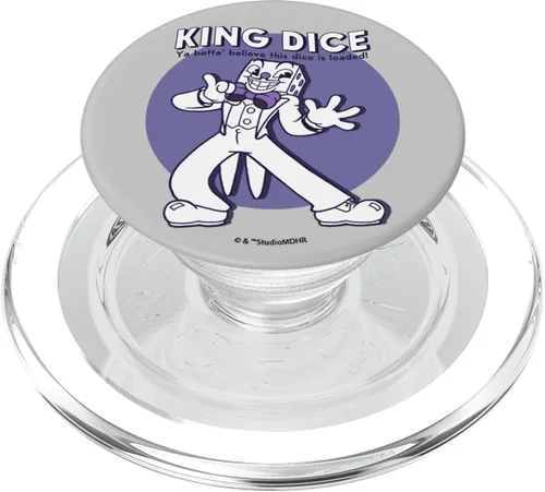 Vista 8 de Cuphead King Dice This Dice is Loaded PopSockets PopGrip: Agarre intercambiable para teléfonos y tabletas