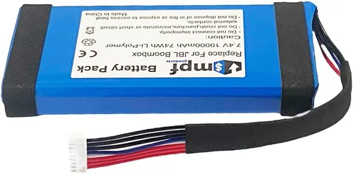 Vista 4 de Reemplazo de batería GSP0931134 01 de 10000mAh compatible con JBL Boombox Altavoz Bluetooth portátil impermeable