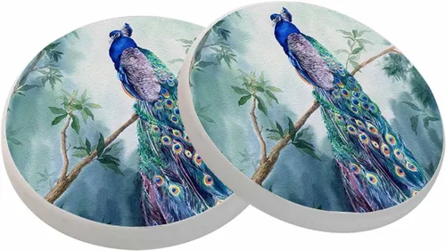 Vista 17 de Posavasos de campo de fútbol americano para bebidas, posavasos para mesa de cerámica, con base de corcho para decoración del hogar, 2