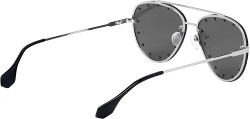 Vista 3 de Brooklyn AV-1672 - Gafas de sol de aviadores con tachuelas de gran tamaño sin montura