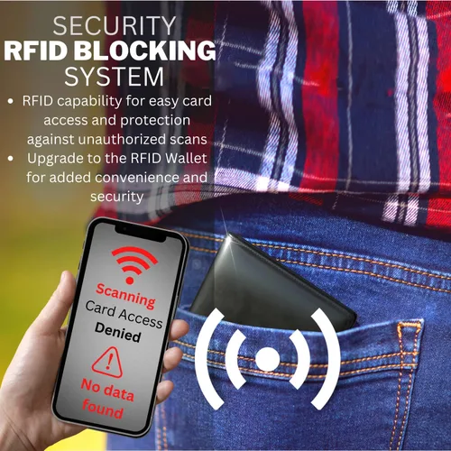 Vista 4 de Billetera AirTag para hombre Cartera plegable de piel auténtica RFID con soporte para AirTag, diseño grande y delgado, hasta 4-8 tarjetas y ventana