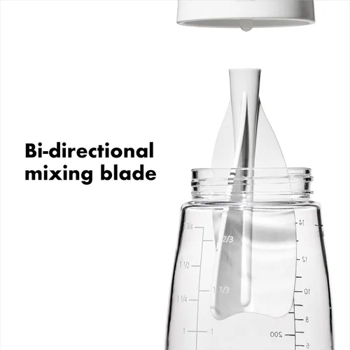 Vista 4 de OXO Good Grips - Mezclador de condimentos para ensalada, modelo para girar y servir, Gris