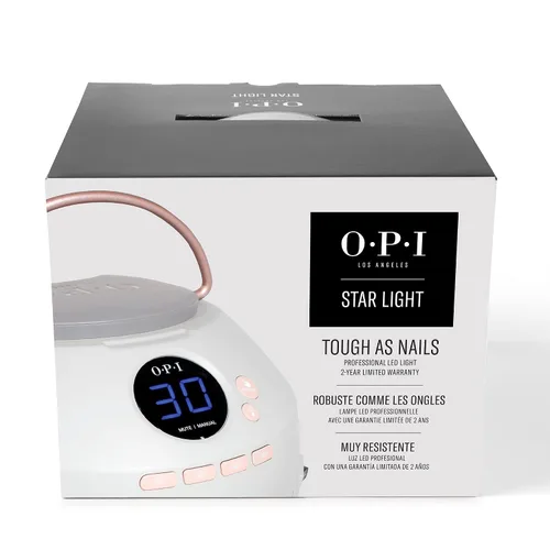 Vista 9 de OPI Lámpara de gel Star Light 3.0 Lámpara LED prémium para uñas de gel Resistente a caídas Curado uniforme Con placa de mano y cable