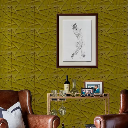 Vista 7 de LEVOWAY - Paneles de pared 3D para decoración de pared interior, 33 unidades de 11.8''x11.8'' con textura acentuada para sala de estar, sala