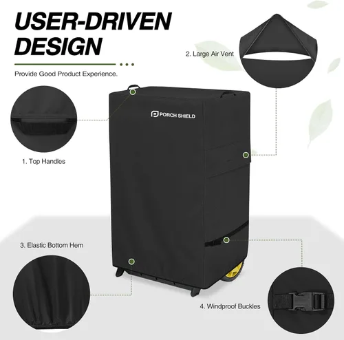 Vista 3 de Porch Shield Funda inalámbrica para cortacésped – Cubierta impermeable para cortacésped eléctrica de 20 a 21 pulgadas de largo, 25 pulgadas de largo
