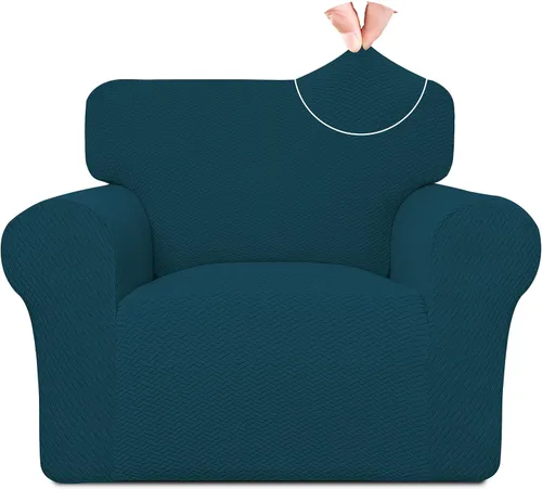 Vista 46 de Easy-Going Funda de sofá reclinable de jacquard elástico, suave de 4 piezas, con lazo elástico, protector de muebles lavable para niños, mascotas