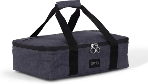 Vista 9 de Estuche de transporte aislado para almacenamiento de alimentos fríos o calientes, perfecto para comidas comidas, fiestas, picnics y comidas al aire