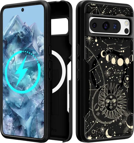 Vista 187 de Funda para Moto G 5G 2024 – Compatible con MagSafe para mujeres y niñas, bonita funda protectora magnética para teléfono, diseño femenino Kawaii
