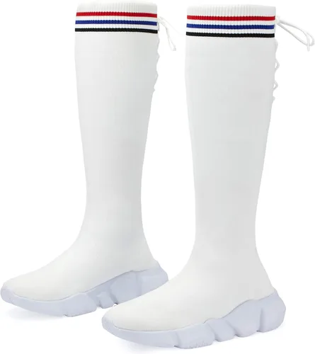 Vista 6 de Santiro Women Sock Boots Breathable Knit Fashion Shoes