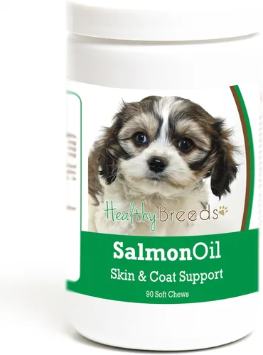 Vista 405 de Healthy Breeds Affenpinscher - Masticables suaves de aceite de salmón, 90