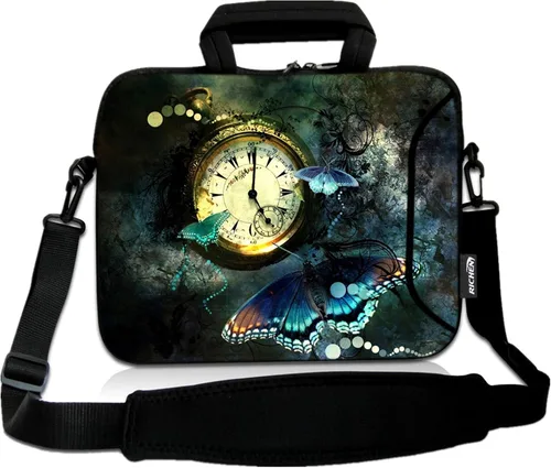 Vista 12 de RICHEN - Bolso bandolera de 10 pulgadas con asa, funda para laptops, notebooks, tablets infantiles de 7 a 10.2 pulgadas