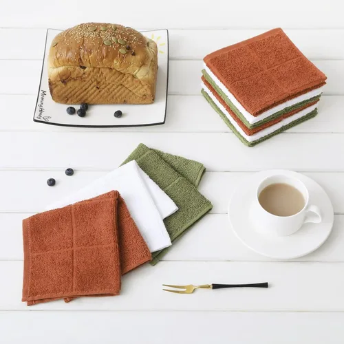 Vista 5 de Glynniss Paños de Cocina Trapos de Platos Altamente Absorbentes 100% Algodón Paños de Cocina para Lavar Platos, Limpieza Buena absorción