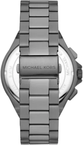 Vista 3 de Michael Kors Lennox - Reloj cronógrafo de acero inoxidable para hombre con correa de acero o silicona