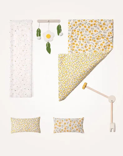 Vista 5 de ROBUD Cuna para Muñeca de Bebé, Camas de Madera para Muñecas de 20 Pulgadas, Literas Verdes para Muñeca de Bebé con Tul, Cama para Muñeca American
