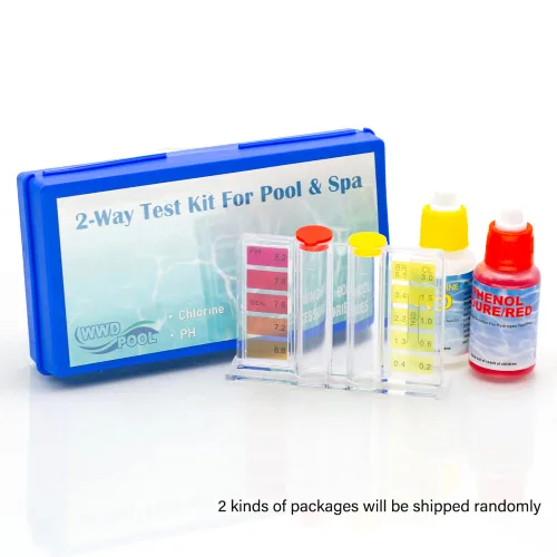 Vista 7 de Kit de prueba química de agua de spa de piscina para prueba de cloro y pH (kit de prueba de 2 vías)