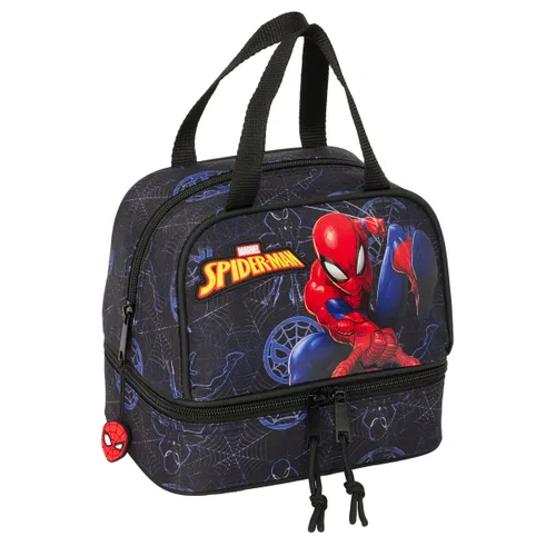 Vista 2 de Portameriendas Spider-Man Attack Negro 20 x 20 x 15 cm