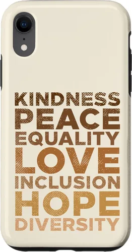 Vista 24 de iPhone 16 Kindness Peace Equality Black African Pride Melanin BLM Gift Case
