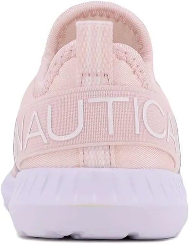 Vista 3 de Nautica - Tenis modernos y con detalles metálicos para niñas, zapato deportivo para correr con cordones I kappil I (niña grande, niña pequeña, niña)