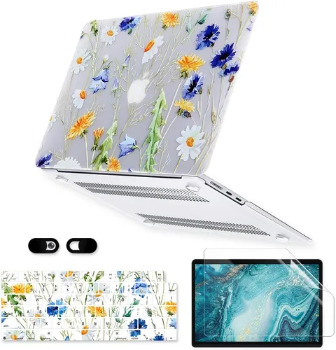Vista 13 de Funda para MacBook Air de 13 pulgadas para laptop M5 M4 M3 M2 A3449 A3240 A3113 A2681 2026-2022 versión con Touch ID, carcasa rígida de plástico 5 Z