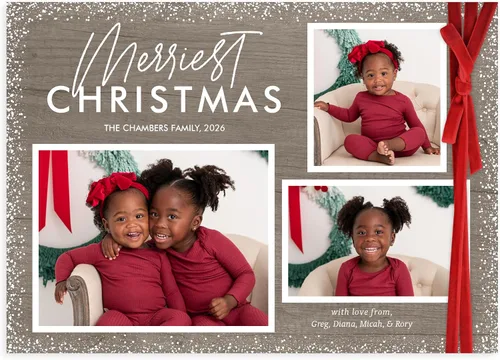 Vista 17 de Let's Make Memories Tarjetas de Navidad fotográficas 2026 - Cuadros azules