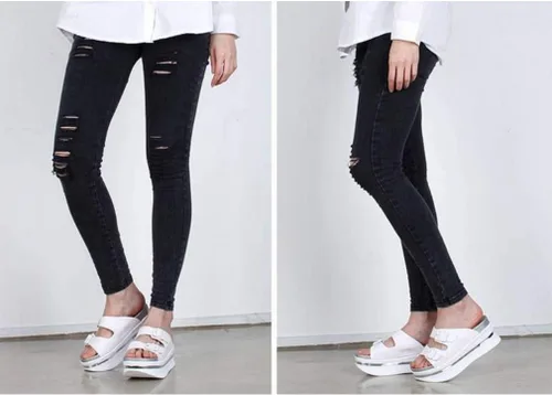 Vista 5 de EpicStep Sandalias con plataforma acolchada y puntera abierta para mujer, tacón alto, con hebilla de verano, 5.5